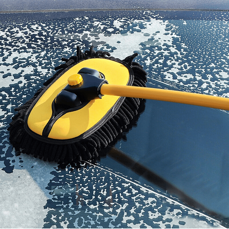 Car Wash Brush, Cleaning Mop, Auto Detailing Kit, long handle vehicle cleaning tool with sponge