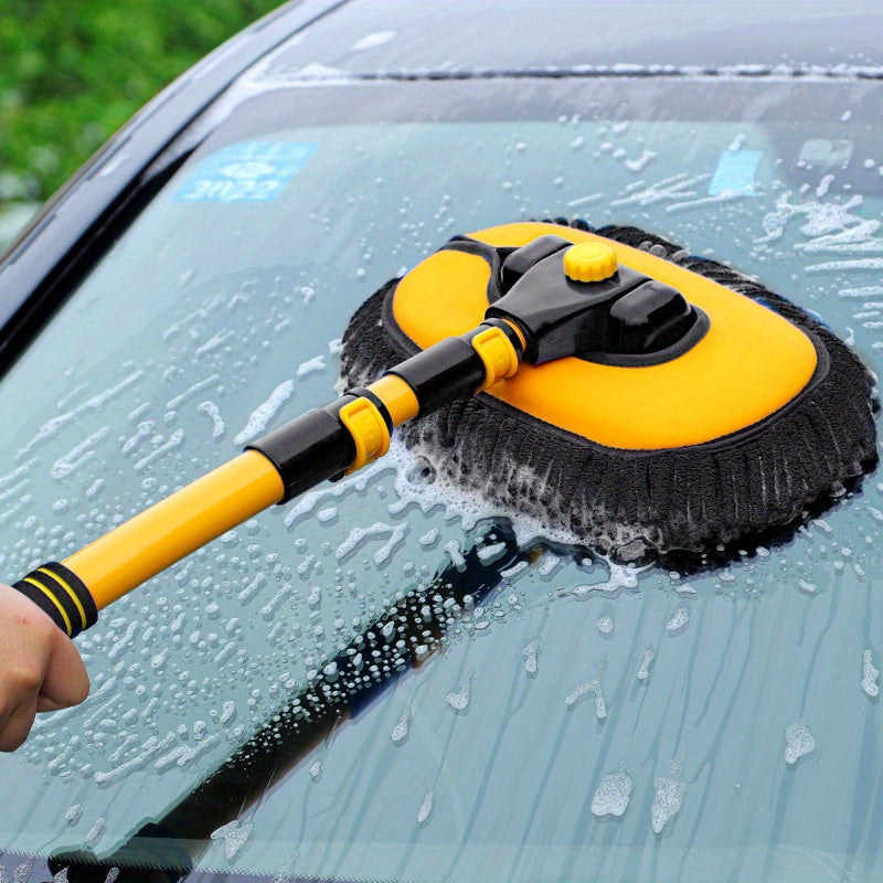 Upgraded Three-Section Multi-Angle Bendable Durable Telescopic Car Wash Brush