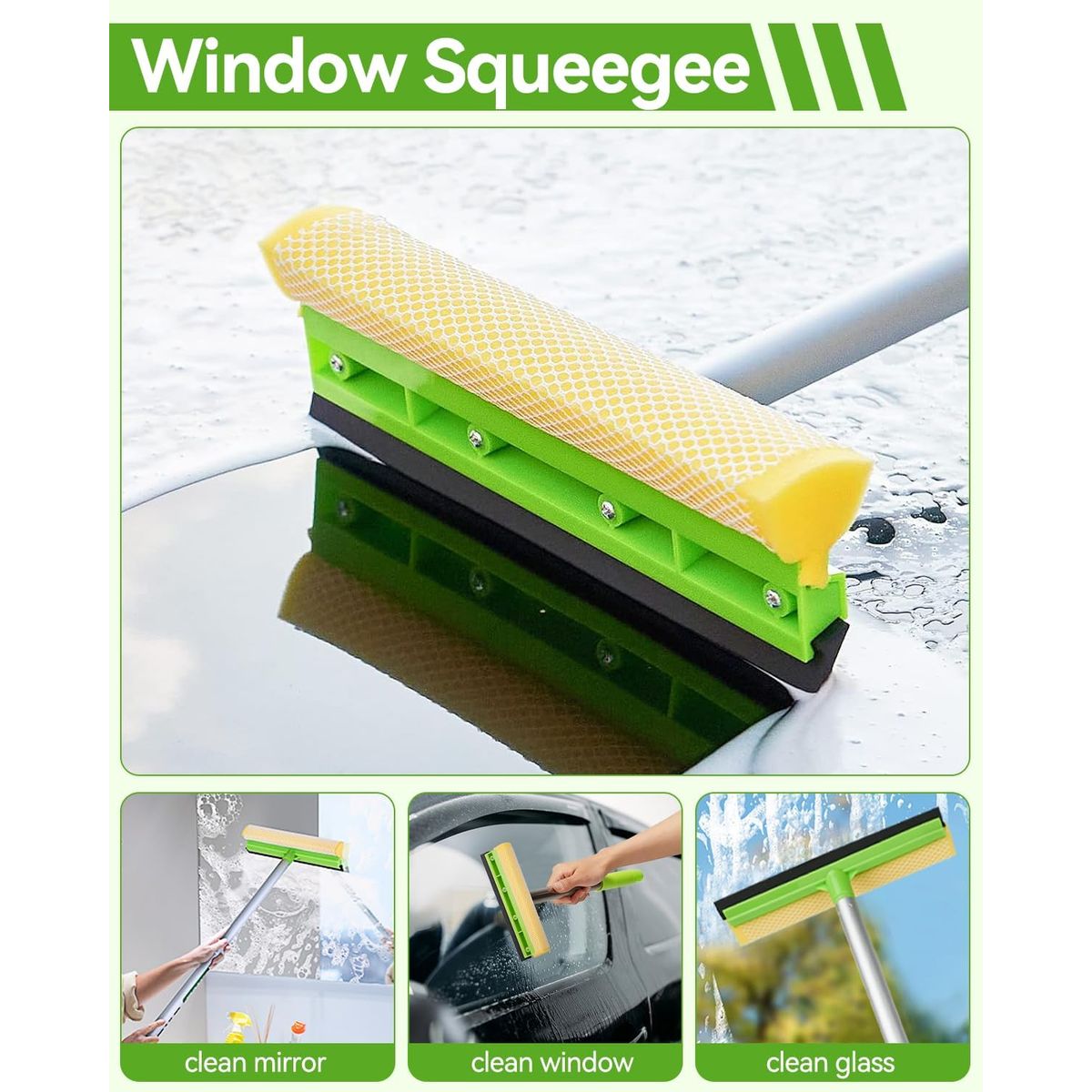 62 Car Wash Brush Kit with Long Handle, Microfiber Car Wash Mop