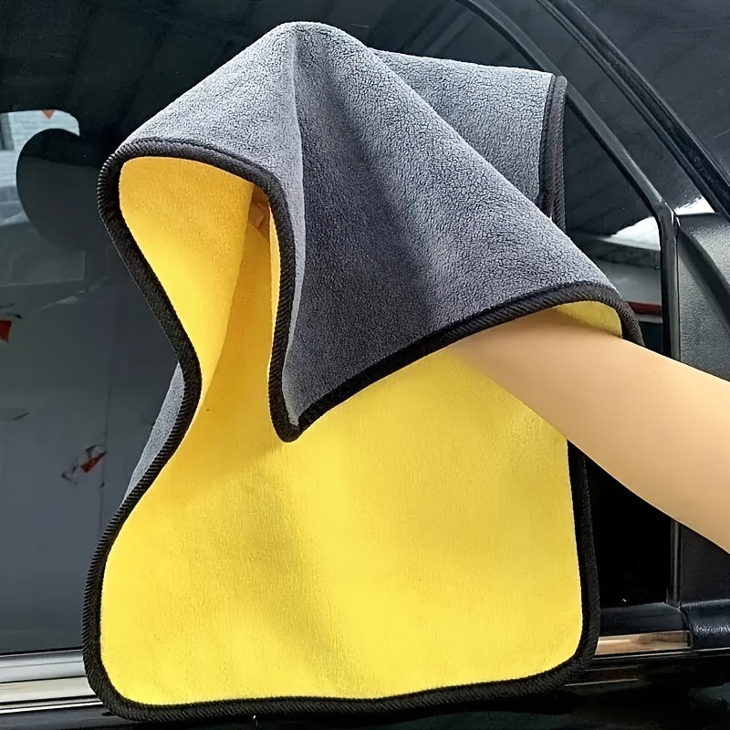 8pcs Microfiber Car Cleaning Towels - 11.81x11.81inch & 11.81x23.62inch, Absorbent & Shed-Free