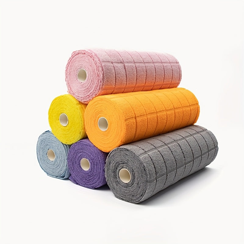 20 Pack Microfiber Cleaning Cloth Roll, Reusable Tear Away Microfiber Towels, 11.8\