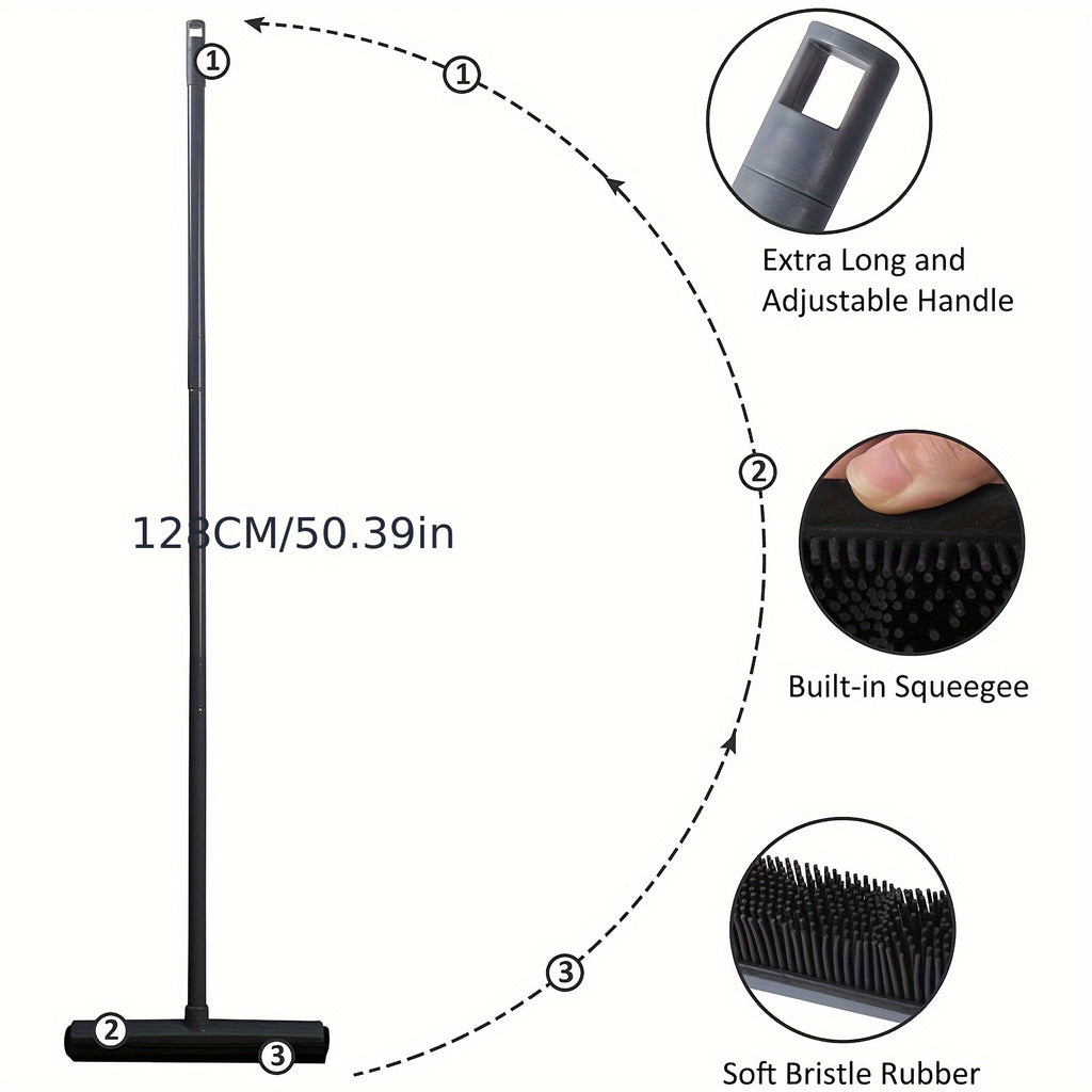 Pet Hair Broom Rubber Floor Brush