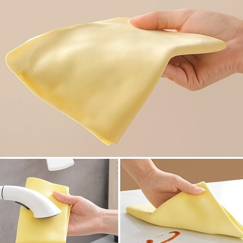 6-Pack Premium Shammy Cloths, Absorbent Microfiber Towels for Car Drying & Daily Cleaning